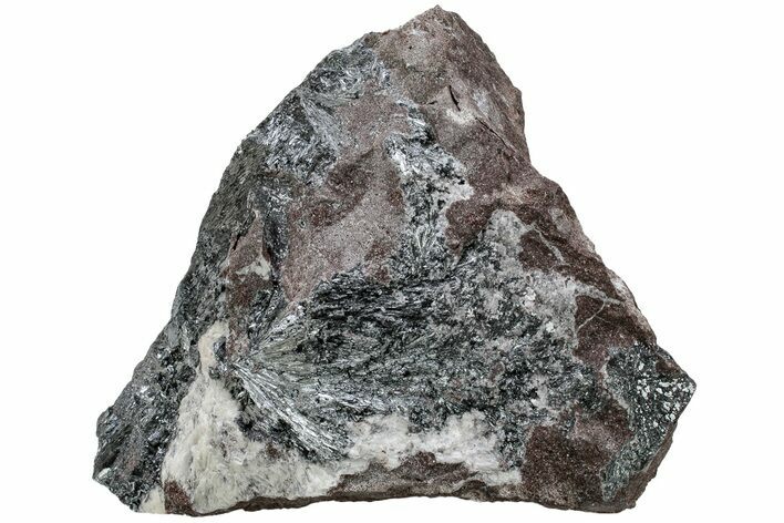 Metallic, Needle-Like Pyrolusite Crystals - Morocco #220651